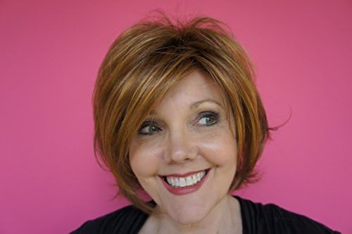 Auburn Red Wig - High Quality Kanekalon Synthetic Wigs for Women, Short Style, Like Human Hair, Hair Loss Replacement