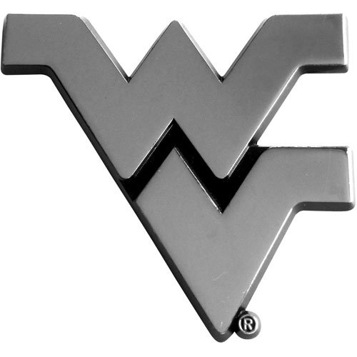 Patch CollectionWest Virginia Mountaineers Premium Solid Metal Chrome Plated Car Auto Emblem