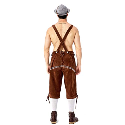 Bavarian Oktoberfest Trachten Lederhosen Complete Outfit German Traditional Beer Festival Clothing Brown