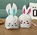 Daimay Halloween Bunny Candy Bags Easter Gift Wrap Bags Cookie Bread Cake Dessert Drawstring Pouch Pocket with Rabbit Ear for Party Favors Supplies - 50PCS