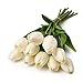 10 pcs White Tulip Flower Latex Real Touch For Wedding Bouquet KC456