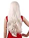 Tripal Hairs Platinum Blonde Wig Heat Resistant Synthetic Lace Front Wigs Natural Wavy 60# Color 24 Inches
