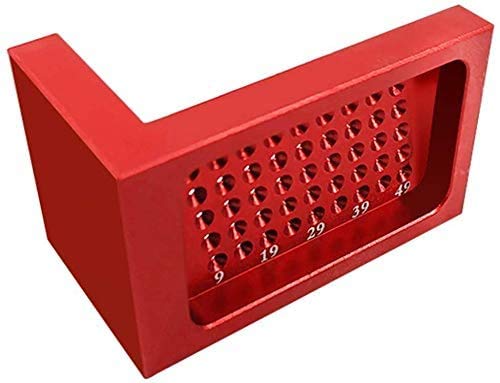 T50 Woodworking Tools,Hole Measuring Ruler,Carpentry Tool Aluminium Alloy Woodworking scribing Tool with Positioning Metric Scale