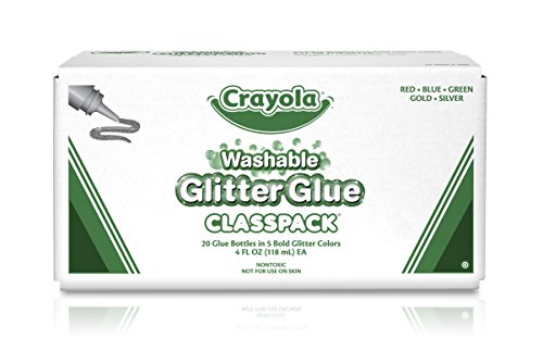 5 Crayola+Glitter+Classpack+Washable+Assorted