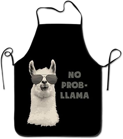 No Problem Llama Poster Christmas Aprons Cooking Aprons