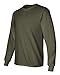 Gildan Men's Ultra Cotton Long Sleeve Crewneck T-Shirt, Military Green, XX-Large