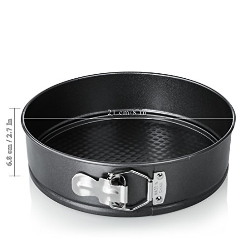 BOJIN Springform Cake Pan, 8" Round Nonstick Cheesecake Pan Leakproof