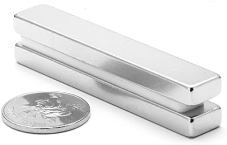 TRR Pack, 3 x 1/2 x 1/4 Inches, Grade N42 Rare Earth Magnets Strong Neodymium Block Magnet, Pack of 2