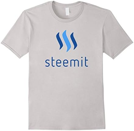 Mens Steem Steemit Crypto Social Media Logo Shirt Medium Silver