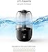 iTvanila Humidifiers, Ultrasonic Cool Mist Humidifier, 2.7L/0.7Gal Small Humidifier for Large Bedroom Baby, Whisper-Quiet Touch Vaporizer Humidifier, Space-Saving, Auto Shut Off - Lasts Up to 28 Hours