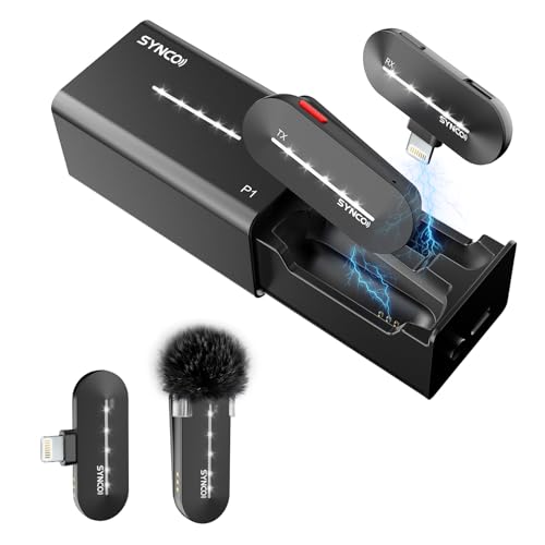 SYNCO Microfono lavalier senza fili per iPhone, P1SL 2.4Ghz... en promo sur Amazon