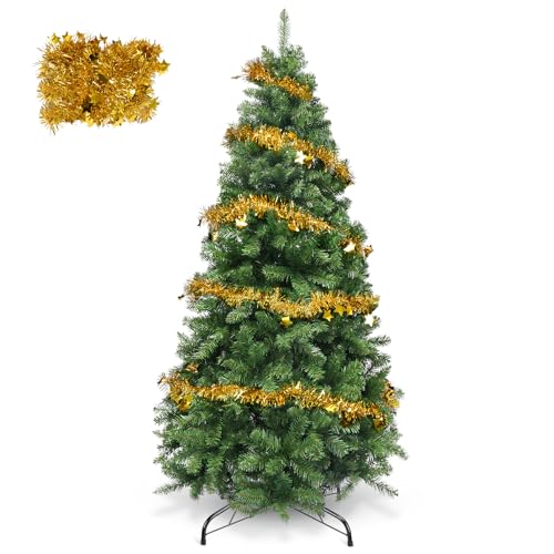 YEAUPE PRO Sapin de Noël Artificiel 180 cm | 800 Branches en PVC | Support Métallique Robuste | pour Intérieur et Extérieur