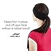 Ponytail Headband (Black) by FAST MILE - Ear Warmer - Sweatband - Sports, Fitness and Fashion - Gift for Girlfriend - LIFETIME 100% Money-Back Guarantee