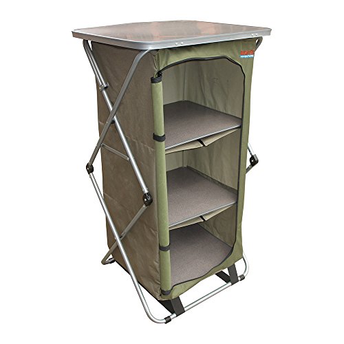 Bushtec Adventure Sierra Canvas Camp Cupboard, Camping Table or Outfitter Cupboard, Table.
