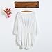VNAS Women's Embroidered Kaftan Crinkle Peasant Blouse Shirt Plus Size Embroidered Tunic Tops