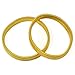 Topro Pair of Shirt Sleeve Holders Metal Arm Bands Garter Elasticated Clolor Gold