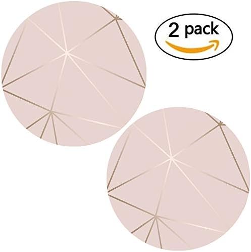 njsaax 2 Pack Stretch Phone Holder Expanding Stand and Grip for Smartphones and Tablets - Rose Gold