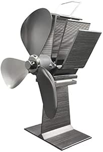 BlackUdragon Ventilador de Estufa de leña con 3 aspas de Aire Caliente