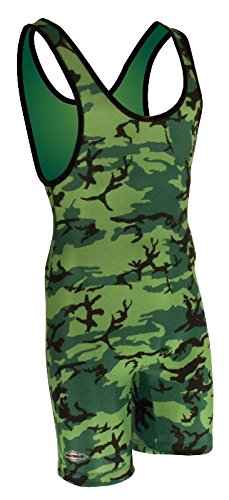 camo wrestling singlet