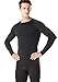 Tesla TM-YUD34-BLK_Medium Men's Thermal Wintergear Compression Baselayer Long Sleeve Top YUD34
