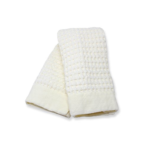 Gilden Tree 100% Natural Cotton Lattice Waffle Weave Guest Towel (Cream)