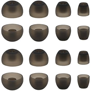 ALXCD Ear Adapters for Sennheiser Momentum HD1 in-Ear Earbud, XS/S/M/L 4 Sizes 8 Pair Soft Silicone Replacement Ear Tip Ear Adapters, Fit for Sennheiser Earphone Momentum (8 Pairs)