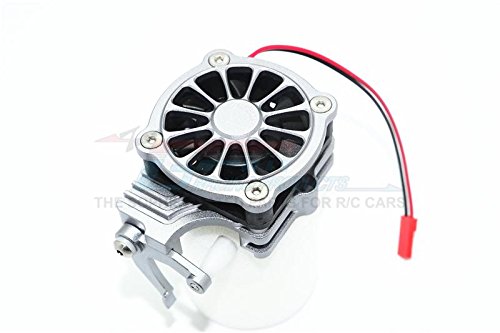 Traxxas TRX-4 Trail Defender Crawler Upgrade Parts Aluminum Motor Cooling Fan With Easy Switch - 1 Set Black