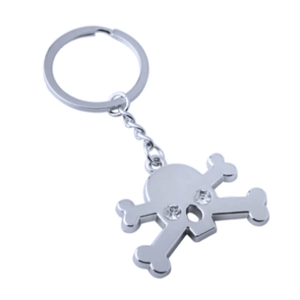 ARFUKA Keyring Skeleton Skull Pendant Keychain Metal Key Ring Charm Jewellery Christmas Birthday Gift Keyrings Key Chain for Men and Women
