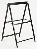 Displays2go A-Frame Sidewalk Sign for 22 x 28 Inches Poster Boards - Black/Steel (00810878021768)