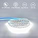 HitLights LED Strip Lights Cool White 5000K, 16.4ft High Density 12V Tape Light, UL-Listed, 600 LEDs, 300Lm/ft, Flexible Dimmable Rope Lights for Bedroom, Kitchen, Cabinet (Power Source Not Included)