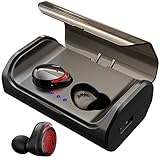 Wireless Earbuds, HolyHigh Bluetooth 5.0 Headphones with 3000mAH Charging Case,120H Playtime Deep Bass Noise Cancellation Waterproof Earphones, in-Ear Headset with Built-in Mic for iPhone Android