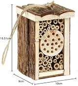 Pet Ting Small Wooden Insect Hotel Eco Friendly 16.5cm for Bees & Butterflies view 5
