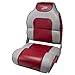 Wise 8WD258PLS-935 Alumacraft Style High Back Fishing Seat, Marble Grey/Red
