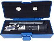 aichose Brix Refractometer with ATC, Dual Scale - Specific Gravity & Brix, Hydrometer in Wine Making and B