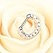 BODYA 16G Horseshoe Circular Barbell Nose Ear Daith Septum Clicker Ring CZ Gems 316L Surgical Steel 1pc