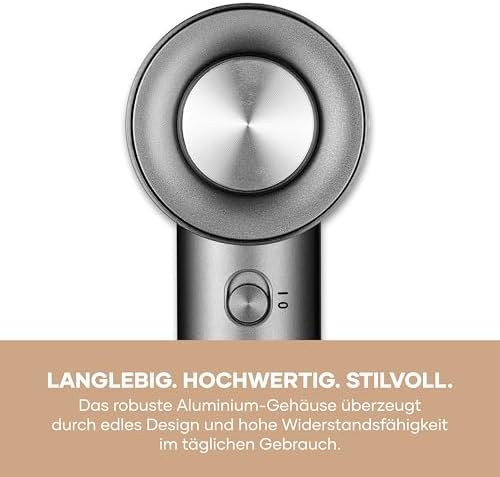 Ionen-Haartrockner inkl. Diffusor, Konzentrator, leistungsstarker Föhn und langlebiger Haar-Trockner, BLDC-Motor, Ionic-Technologie, S-Style Speed Pro, 2,8m Kabel, 2.000W, anthrazit, HT 0171