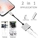 Headphone Jack Adapter for iPhone 2-in-1 Headphone Audio and Charge Adapter AUX Audio Headset Accessories Cable Audio for iPhone 7/X/XS/XSM/XR/8/8 Plus Splitter Music and Charge Support iOS 12thumb 2