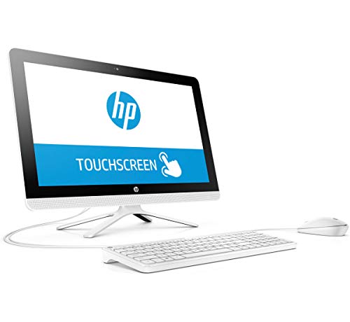 2019 HP All-in-One 21.5″ FHD Touchscreen High Performance Desktop PC, Intel Pentium Quad-Core Processor 4GB RAM 1TB HDD HDMI DVD WiFi Bluetooth Webcam Keyboard + Mouse Windows 10, Snow White