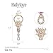 Holylove 1 Pair 2 Color Crystal Foot Jewelry for Women Barefoot Sandals Beach Wedding with Gift Box (Crystal AB039)