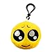 Nuoxinus Emoji Keychain Mini Plush Pillows, Cute Toys Party Supplies Favors Handbag Key Chains, Bags Backpack Accessories for Women Men Teens Girls Boys Kids (Set of 6, 2.4 inch)