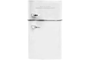 Magic Chef Retro Mini Refrigerator 3.2 cu. ft. 2-Door Fridge in White