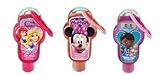 5Star-TD Disney Hand Sanitizer 2 Oz with Backpack Clip - 1 X Minnie 1 X Disney Princess and 1 X Doc McStuffins