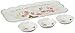 Lenox 827909 Butterfly Meadow Sentiment 4pc Hors D'Oeuvres Tray with Dipping Bowls, White