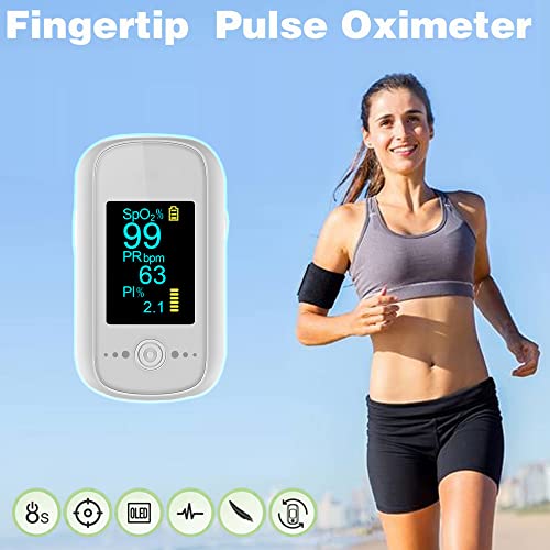 Oxygen Meter Finger Pulse Oximeter, SmileCare Pulse Oximeter Fingertip