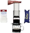 AeroPress Coffee and Espresso Maker with zippered nylon tote bag with bonus 350 Micro Filters