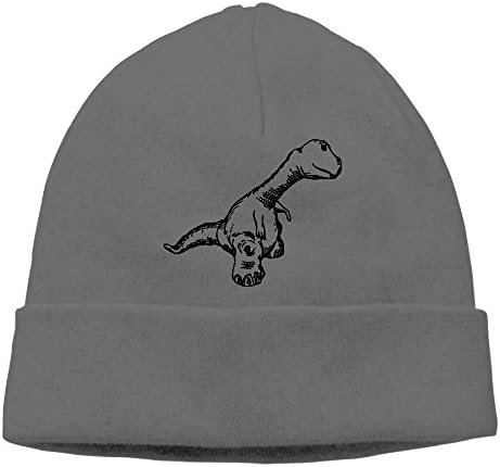 KKalobnm Dinosaur Clip Art Black and White Men's&Women's Knit Beanie Caps Winter Warm Daily Hat