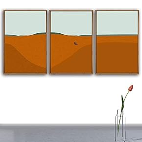 3 Piece Framed Canvas Wall Art for Living Room, Bedroom Nordic Simple Style Canvas Prints for Modern Home Decoration Ready to Hang - 16"x24"x3 Panels
