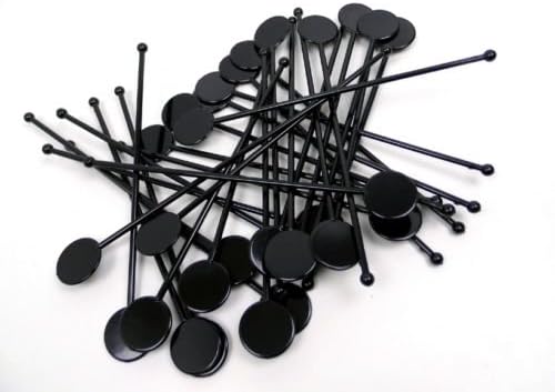 BLACK COCKTAIL STIRRERS SWIZZLE SWIZZLER STICKS DRINK BBQ DINNER HEN STAG PARTY - 250 STIRRERS