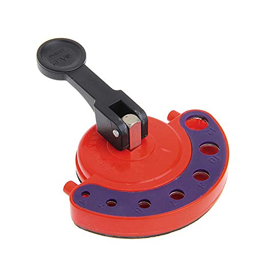 TOOLSTAR Glass Tile Hole Saw Drill Guide, 4mm-12mm Adjustable Locator Openings Sucker Base Hole Saw Core Bit Guide Tool for Glass Marble Ceramic