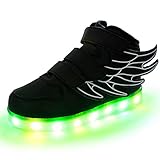 SLEVEL LED Light up Shoes USB Flashing Sneakers for Kids Boys Girls
